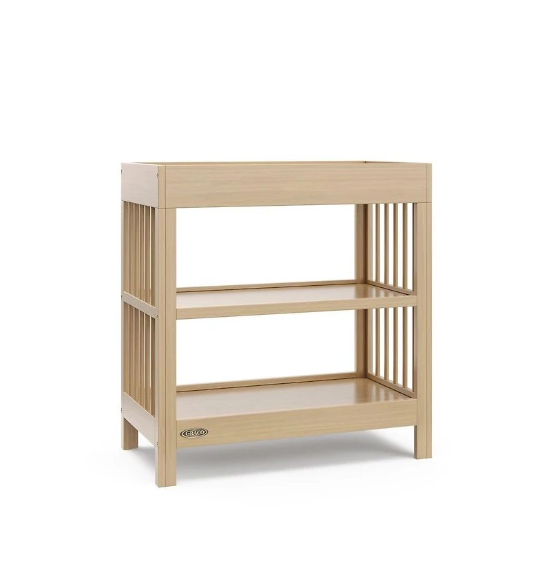 Graco Teddi Changing Table with Water-Resistant Changing Pad - Driftwood