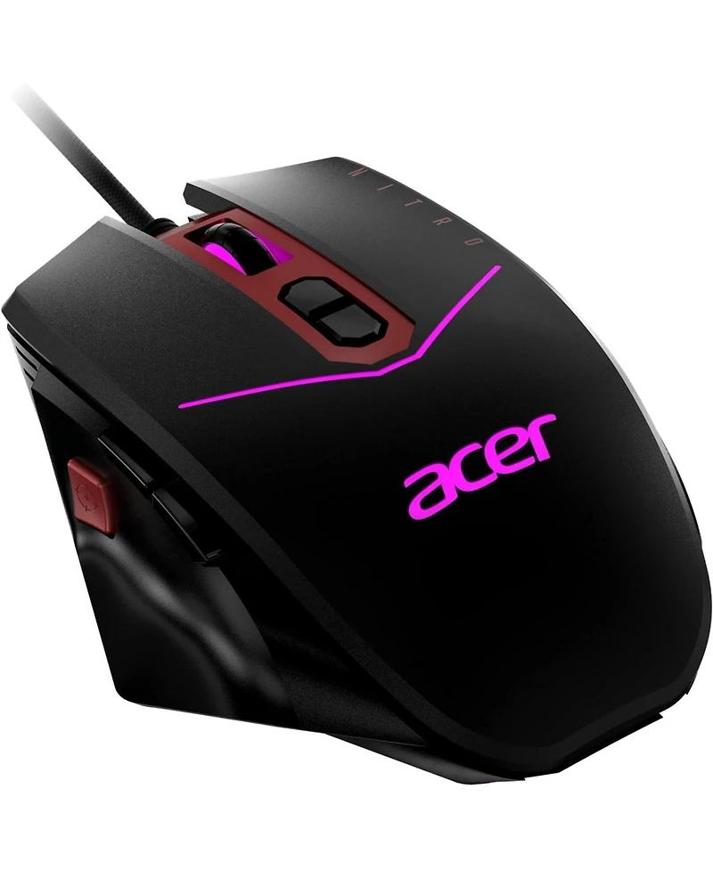 Acer Nitro Gaming Mouse Ii (Renewed) | PAW3325 Sensor | Adjustable Dpi & 8 Buttons Including Burst Fire (NMW120) | Black