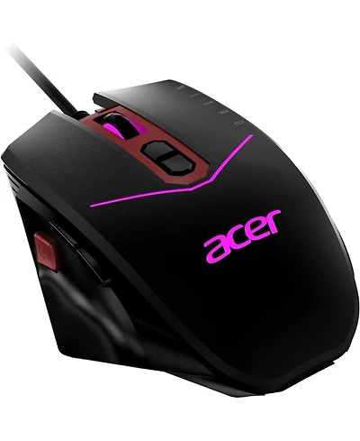 Acer Nitro Gaming Mouse Ii (Renewed) | PAW3325 Sensor | Adjustable Dpi & 8 Buttons Including Burst Fire (NMW120) | Black