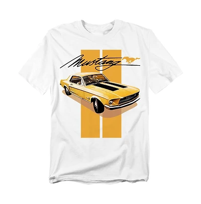 Logovision Big & Tall Ford Mustang Stang Stripes T-Shirt