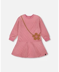 Deux par Girl Quilted Dress Purple Pink