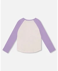 Deux par Girl Jersey Raglan Sleeve Tee Lavender - Child