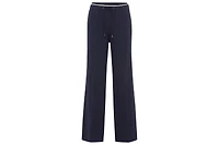 Olsen Women's Anna Fit Wide Leg Stretch Knit Drawstring Trouser