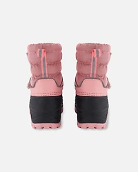 Deux par Girl Winter Boots Dusty Pink - Toddler|Child