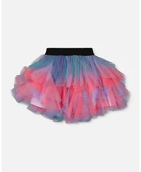 Deux par Girl Multi Layer Mesh Skirt Multicolor