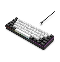 risokeys 60% Wired Gaming Keyboard, Rgb Backlit Ultra Compact Mini Keyboard, Waterproof Mini Compact 61-Key Keyboard for Pc/Mac Gamers, Typist