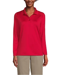 Lands' End Women's Long Sleeve Feminine Fit Rapid Dry Polo Shirt