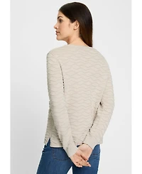 Olsen Women's Novelty Stitch Pullover