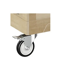 Silvel 2-Tier Rolling Tool Cart with Wheels, Industrial Commercial/ Service Cart, Pp