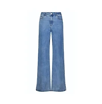 The Noli Shop Womens Dahlia High Rise Relaxed Jean - Medium Blue