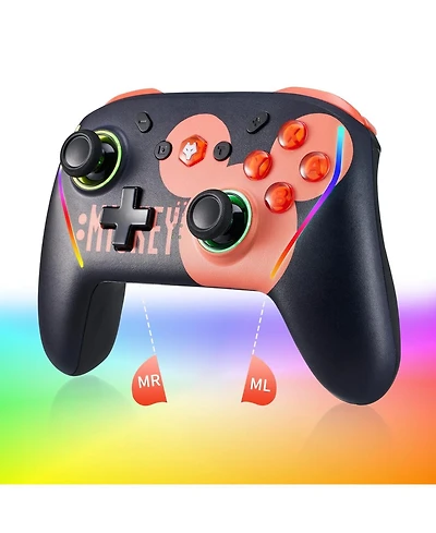 Nbcp Wireless Switch 2 Controller for Nintendo Switch/Lite/Oled, with Programmable Back Buttons, 6-Axis Gyro, Turbo Function & Wake