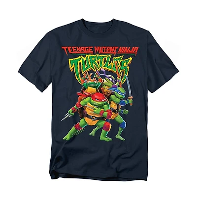 Logovision Big & Tall Tmnt Mutant Mayhem Logo With Group T-Shirt