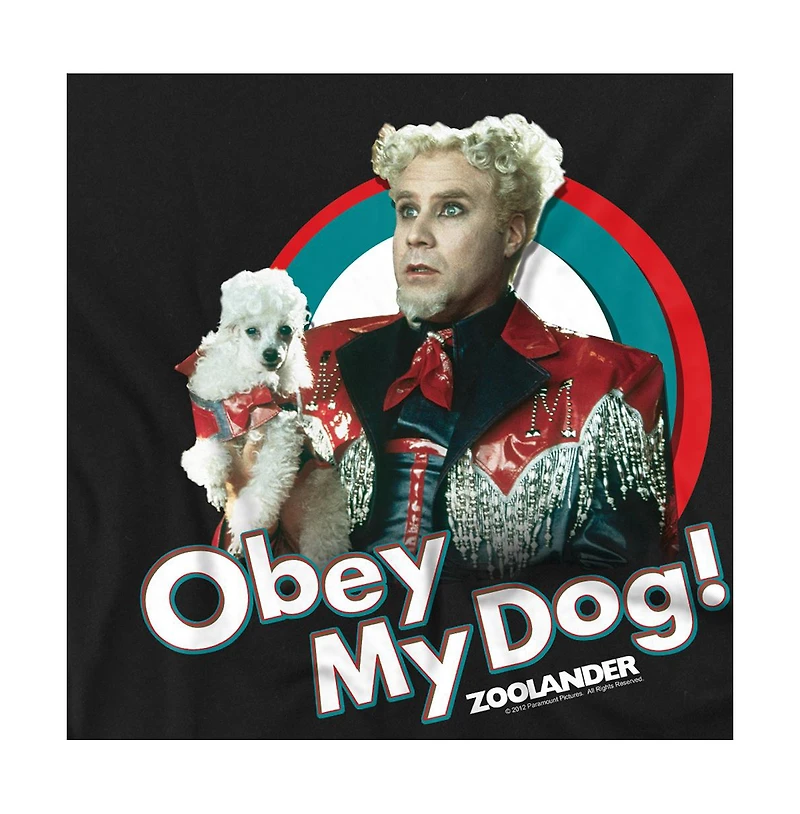 Logovision Big & Tall Zoolander Obey My Dog T-Shirt