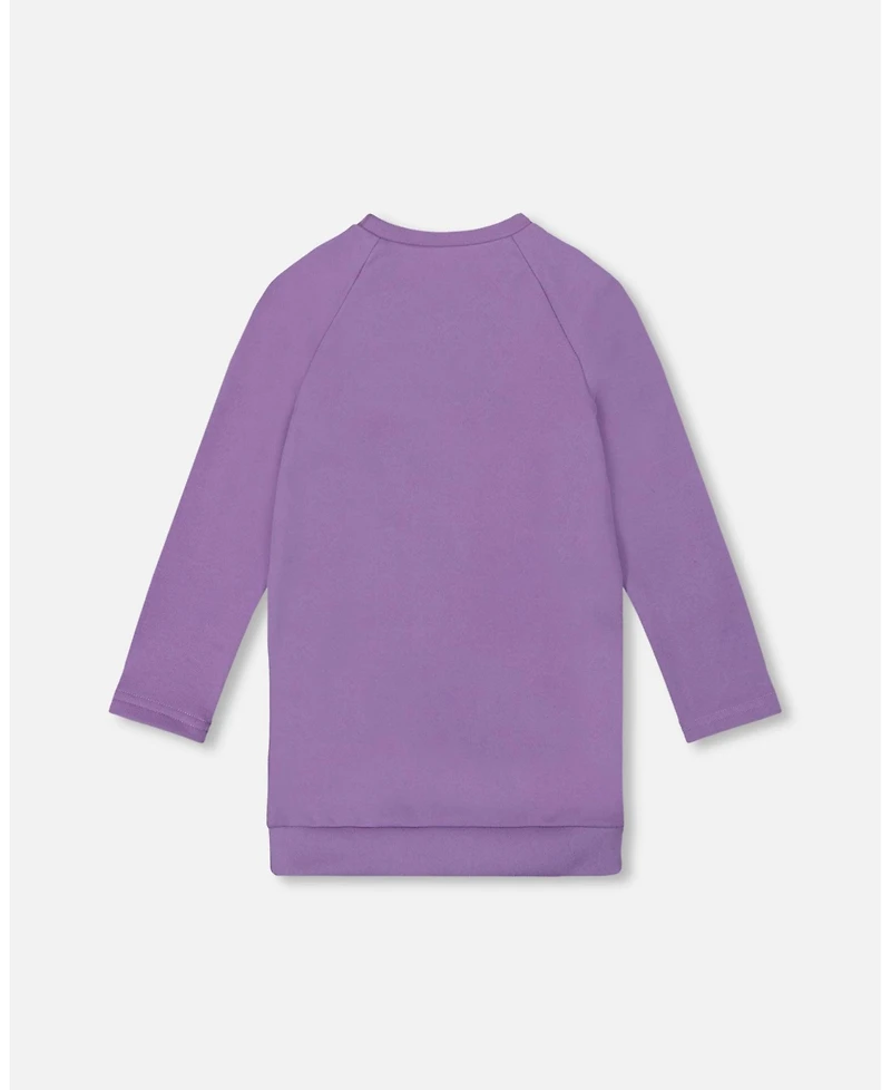 Deux par Big Girls Super Softtunic Tee with Graphic Print Purple