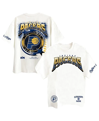 Two Hype Men's Off White Indiana Pacers Drip Dime Collection Premium T-Shirt