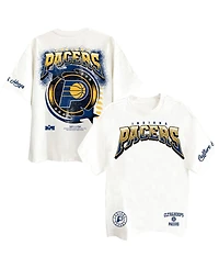 Two Hype Men's Off White Indiana Pacers Drip Dime Collection Premium T-Shirt