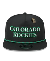 New Era Men's Black Colorado Rockies 2025 Big League Chew Golfer Snapback Hat