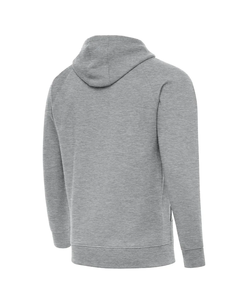 Antigua Men's Heather Gray Buffalo Bills Victory Pullover Hoodie