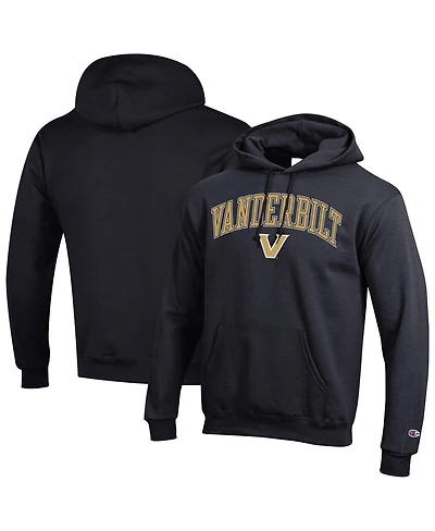 Champion Men's Black Vanderbilt Commodores Arch Over Logo Pullover Hoodie