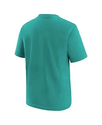 Nike Big Boys and Girls Aqua Miami Dolphins Primary Logo Legend T-Shirt