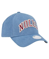 New Era Women's Denim Florida State Seminoles A-Frame 9FORTY Adjustable Hat