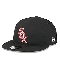New Era Men's Black Chicago White Sox Baseball Hall of Fame Retro Crown 9FIFTY Adjustable Hat
