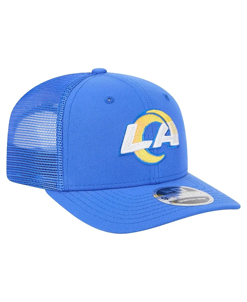 New Era Men's Royal Los Angeles Rams Team Collection 9SEVENTY Stretch-Snap Adjustable Hat