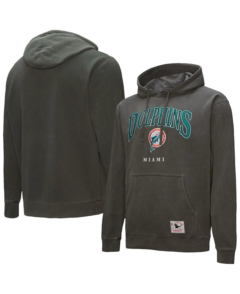 Mitchell & Ness Men's Gray Miami Dolphins Slot Pullover Hoodie