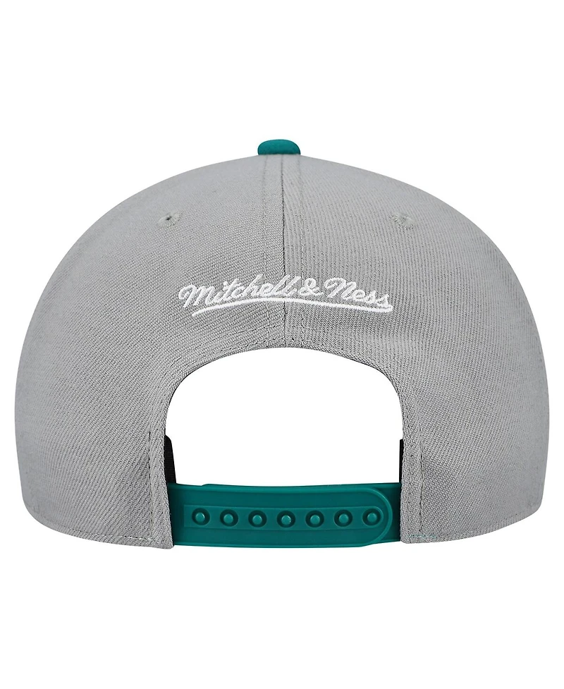 Mitchell & Ness Men's and Women's Gray Seattle Mariners Basic Coop Pro Adjustable Hat