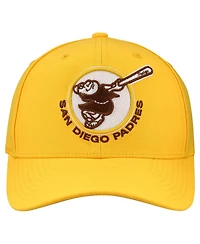 Mitchell & Ness Men's and Women's Yellow San Diego Padres Basic Coop Pro Adjustable Hat
