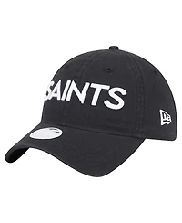 New Era Women's Black New Orleans Saints Cece 9TWENTY Adjustable Hat