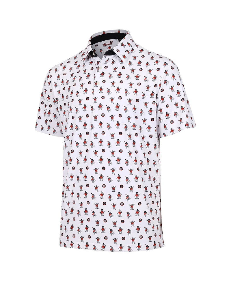 Mlb Vip Exclusive Men's White San Francisco Giants Lou Seal Polo Shirt