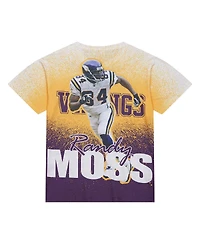 Mitchell & Ness Men's Randy Moss Gray Minnesota Vikings Burst Retired Player T-Shirt
