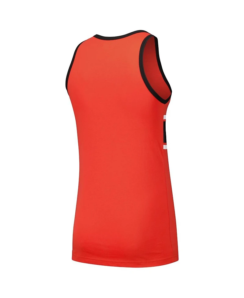 New Era Men's Orange San Francisco Giants Jersey Ringer Tank Top T-Shirt