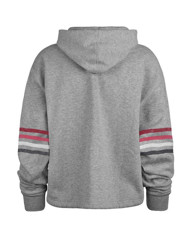 '47 Brand Women's Heather Gray Arizona Cardinals Upland Bennett Pullover Hoodie