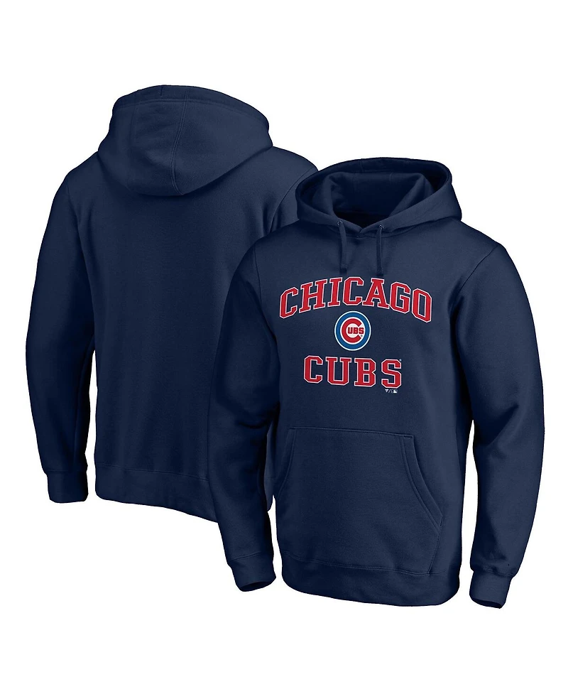 Fanatics Men's Navy Chicago Cubs Heart Soul Pullover Hoodie