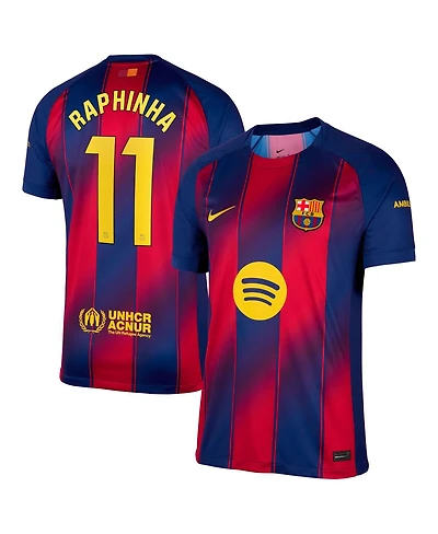 Nike Men's Raphinha Navy Barcelona 2025/26 Home Replica Jersey