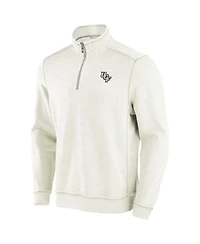 Tommy Bahama Men's Cream Ucf Knights Tobago Bay Half-Zip Tri-Blend Sweatshirt
