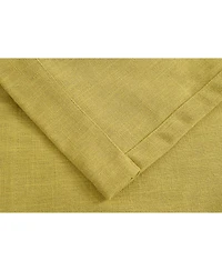 Kate Aurora Teen Decor Poly Cotton Pastel Yellow Colored Grommet Top Window Valance