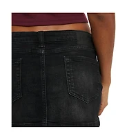 Cotton On Women's Micro Low Denim Skirt