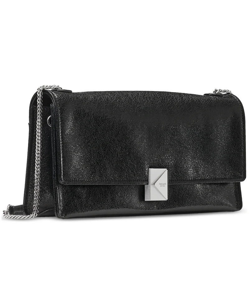 kate spade new york Deco Glazed Leather Soft Shoulder Bag