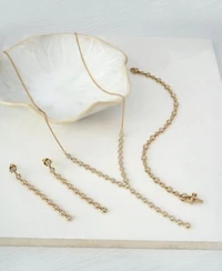Wrapped In Love Diamond Bezel Lariat Necklace Tennis Bracelet Drop Earrings Collection In 14k Gold Exclusively At Macys
