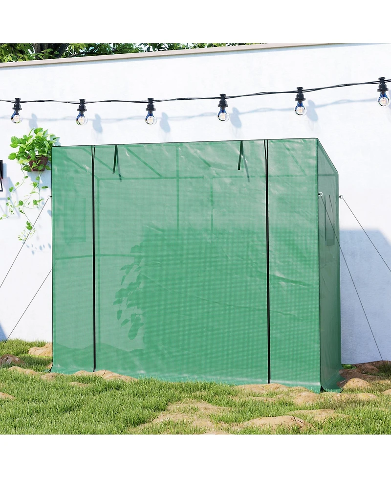 Outsunny Portable house Small House, 6.6' x 2.5' 5.6',