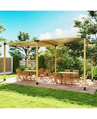 Outsunny 12PCS Pergola Kit Brackets for 4"x4" (Actual 3.6"x3.6") Lumber