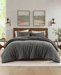 Woolrich Lyon Waffle Washed 3-Pc. Comforter Set, King/California King