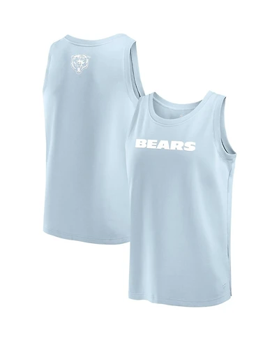 Fanatics Men's Light Blue Chicago Bears Elements Tank Top