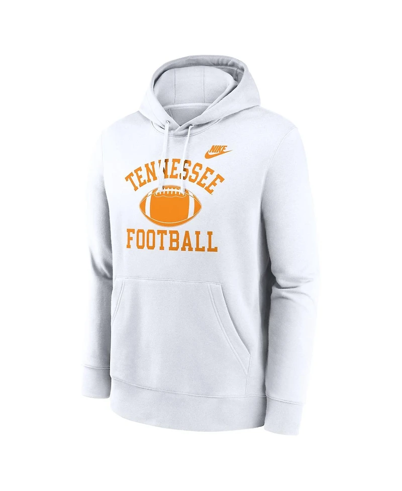 Nike Men's White Tennessee Volunteers Legacy Football Icon Club Fleece Pullover Hoodie