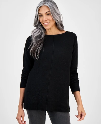 Style & Co Women's Luxsoft Seam-Front Sweater Tunic, Macy's Exclusive