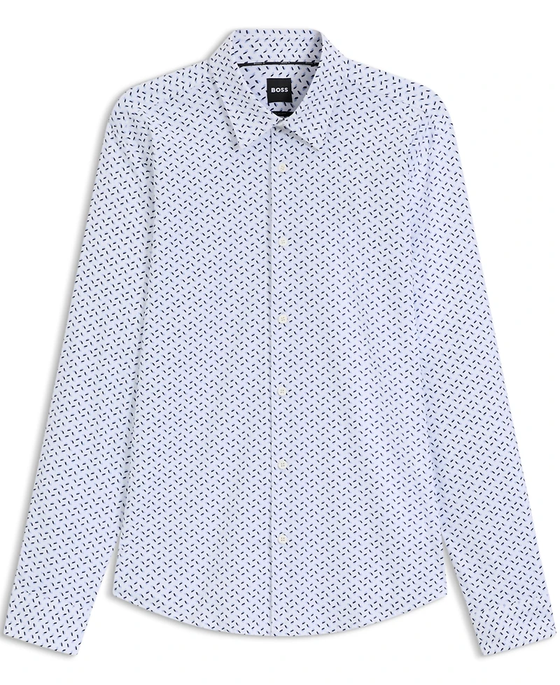 Boss by Hugo Men's Performance-Stretch Slim-Fit Dress Shirt