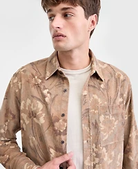Sun + Stone Men's Woods Long-Sleeve Cotton Shirt, Macy's Exclusive